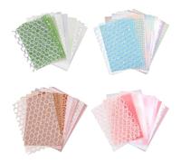 Lotsdonxia 60 Sheets of Vibrant Lace Textured Craft Paper for DIY Scrapbooking Custom Envelopes and Personalized Journals with Intricate Floral Net Design (Multicolor)