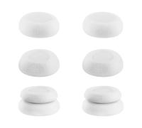 Lotsdonxia 6Pcs Anti-Slip Thumb Grips, Enhanced Grip & Precision Stick Caps, Protective Silicone Joystick Cap for PlayStation Portal (White)