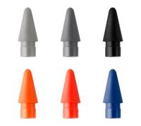 Lotsdonxia 6Pcs High-Precision Pencil Tips Pen For Ipad, Premium Replacement Nibs For 1st & 2nd Gen iPad Pro - Multi-Colour Control (Dark Color Series)