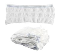 Lotsdonxia 7 Pcs Reusable Incontinence Net Pants, Breathable Mesh Knickers for Women, Maternity and Light Bladder Weakness, Waistless Comfort Design, Secures Pads for Travel and Daily Use (White)