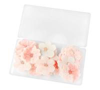 Lotsdonxia 75 Pcs Edible Cherry Blossoms Cake Decorations - Elegant Wafer Paper Flowers, Tasteless Pink Cupcake Toppersfor Baby Showers, Birthdays, Weddings(Pink Series)