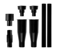 Lotsdonxia 8 Pcs Black Plastic Pond Pump Nozzle Kit - Fountain Waterfall Heads for Garden Submersible Pumps, Aquarium & Fish Tank
