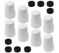 Lotsdonxia 8 Pcs Radiator Valve Caps, White Push-Fit Universal Replacement Covers, Decorative Heating System Protection, ABS Plastic, Easy Installation