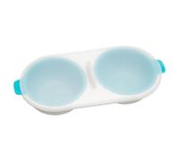 Lotsdonxia 80Pcs Microwave Egg Cooker 2 Tier Poached Egg Maker with Heat Resistant Food Grade PP, Dishwasher Safe Fast Breakfast Solution (Lake Blue)
