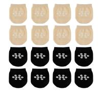 Lotsdonxia 8Pcs Women's Durable & Non-Slip Toe Topper Socks, Seamless Invisible Half Socks, Comfort Grip Liner Half Sock for Heels, Loafers, Flats & Mules