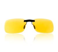 Lotsdonxia A Polarized Sunglasses Clip,Night-Vision Lens Clips That Clip Onto Eyeglasses,Suitable for Both Men and Women When Driving at Night(Yellow)