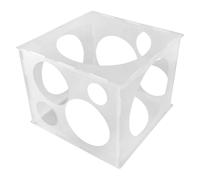 Lotsdonxia Balloon Size Measuring Box - Collapsible Plastic Balloon Sizer Tool Measures Balloons from 2 to 10 Inches for Party Decoration Balloons Arches and Columns (30 X 28 X 23 Cm)