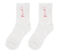 Lotsdonxia Bride Socks - Soft Premium Cotton Wedding Supplies with Bride Embroidery for Wedding Day, Bridesmaid Gifts, Hen Party Essentials (White)