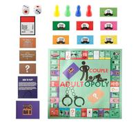 Lotsdonxia Couples Adult Board Game for Date Night - Fun Relationship & Intimacy Game, Portable Monopoly Style with 2 Design Options
