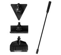Lotsdonxia Eco-Friendly Aquarium Cleaner Kit, Stainless Steel Algae Scraper Triangle Flat Brush Right Angle Brush, Durable Carbon Fibre Rod, Safe Fish Tank Cleaning Tools for Small Tanks up to 30cm