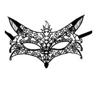 Lotsdonxia Elegant Black Lace Masquerade Mask Stylish Mystery and Glamour Design for Carnivals, Proms, and Parties Outfit (Fox)