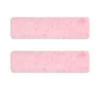 Lotsdonxia Extravagantly Cozy Faux Fur Seat Belt Padding Set - Including 2 Pieces of Plush, Soft Shoulder Guards Specifically Designed for Winter Car Travel（Pink）