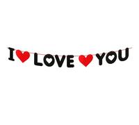 Lotsdonxia Felt “I Love You” Banner Reusable Anniversary and Party Decoration for Mother’s Day, Weddings, Valentine’s Day, and Celebrations