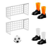 Lotsdonxia Finger Football Game Set with 2 Goals - Mini Tabletop Soccer Game, Fun Family Games for Adults, Desktop Football Match for Fans Club and Parties