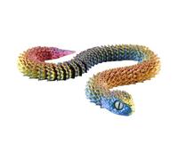 Lotsdonxia Flexible Laser 3D Printed Articulated Snake Fidget Toy -Office/Home Decoration, Animal Model for Stress Relief, ADHD and Autism Sensory Tools (Colorful)