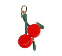 Lotsdonxia Fruit Leather Bag Charm Set - Cherry Shaped Zipper Coin Purses for Handbags, Y2K Preppy Keychain Accessories, Cute Core Aesthetic Purse Charms for Women & Girls