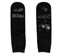 Lotsdonxia Glow-in-the-Dark Gaming Socks - I'm Gaming, Do Not Disturb Funny Non-Slip Socks for Gamers, Boys & Men (GamePad)