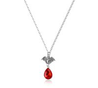Lotsdonxia Gothic Bat Blood Droplet Choker, Red Vampire Necklace, Elegant Women’s Party Accessories for Halloween, Cosplay & Evening Events (Red)