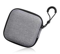 Lotsdonxia Grey EVA Hard Shell Earphone Case - Portable Headphone Storage Pouch for Travel & Small Electronics