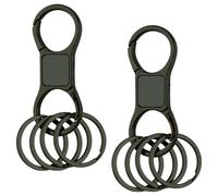 Lotsdonxia Heavy-Duty Metal Keychain - Zinc Alloy Quick-Release Key Ring with Double-Ended Spring Clips, Durable Key Holder for Cars and Keys