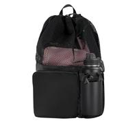Lotsdonxia Mesh Drawstring Swimming Bag, Lightweight Sports Sack for Gym, Cycling, Camping, Ideal Accessory for Active Lifestyles(Black)
