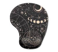Lotsdonxia Mouse Pad with Wrist Support - Ergonomic Non-Slip Base Mouse Mat with Wrist Rest for Comfortable Home, Office, Laptop, and Gaming Use (Galaxy)