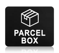 Lotsdonxia Parcel Labeling Sign, Acrylic Signage to Remind the Location of Parcels for Home, Company and Parcel Storage(Black)