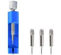 Lotsdonxia Portable Watch Link Removal Tool Kit - Durable Aluminium Alloy Watch Strap Adjustment & Repair Tool Extra Pins & Spring Bar Remover (Blue)