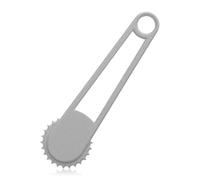 Lotsdonxia Professional 3D-Printed Cardboard Punch Tool, Heavy-Duty Perforator for Effortless Box Cutting, DIY Crafting Shipping, Ergonomic Grey Perforator (16x4.6cm) Office Packing Essential