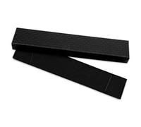 Lotsdonxia Rectangular Jewelry Gift Box with Lid: Elegant Organizer for Long Necklaces, Pendants, and Chains - Ideal Storage Solution for Wedding, Mother’s Day, and Birthday Presents-Black