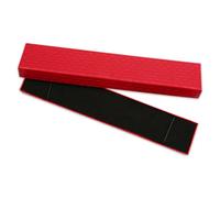 Lotsdonxia Rectangular Jewelry Gift Box with Lid: Elegant Organizer for Long Necklaces, Pendants, and Chains - Ideal Storage Solution for Wedding, Mother’s Day, and Birthday Presents-Red