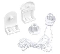 Lotsdonxia Replacement and Repair Kit for 25mm Roller Blind Clutch Fittings, Including Plastic Bead Chain Curtain Brackets and Roller Blind Fitting Set