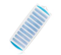 Lotsdonxia Reusable Silicone Ice Cube Tray with Spill-Proof Lid - Long Ice Sticks for Water Bottles, Whisky & Cocktails, BPA-Free, Easy Release Design (Blue)