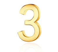 Lotsdonxia Self-Adhesive 3D House Numbers 0-9, Waterproof ABS Door Number Stickers, Modern Mirror Finish Address Numbers for House, Flat, Hotel Room, Mailbox, Office & Street Sign
