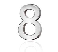 Lotsdonxia Self-Adhesive 3D House Numbers 0-9, Waterproof ABS Door Number Stickers, Modern Mirror Finish Address Numbers for House, Flat, Hotel Room, Mailbox, Office & Street Sign