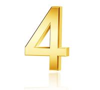 Lotsdonxia Self-Adhesive 3D House Numbers 0-9, Waterproof ABS Door Number Stickers, Modern Mirror Finish Address Numbers for House, Flat, Hotel Room, Mailbox, Office & Street Sign