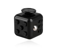 Lotsdonxia Sensory Fidget Cube, Black - 6-Function Stress Relief Tool for Most People, Portable ABS Plastic Cube for Focus and Anxiety