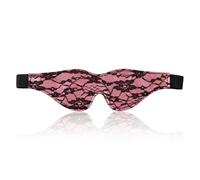 Lotsdonxia Sleeping Eye Mask, Lace Fabric Blackout Soft Breathable Blindfold Meditation Sleep Aid for Adults for Valentine's Day, Anniversaries and Role Playing(Pink)