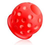Lotsdonxia Soft Rubber Trailer Ball Head Cover Durable Protection for 50mm Hitch Balls for Abrasion-Resistant Dust-Proof Sleek Design Enhanced Style (Red)