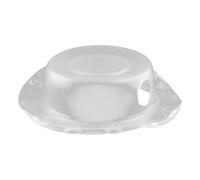 Lotsdonxia Transparent Bathtub Overflow Cover, Super-Strong Handle & 16cm Seal for Deeper Baths, Leakproof, Dishwasher-Safe, Adds Bath, Shower Water Height