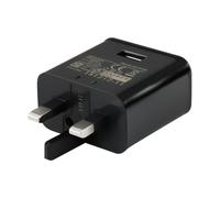 Lotsdonxia UK 3-Pin Plug Fast Charger - 5V 2A British Standard USB Wall Adapter for Tablets, Smartphones, E-Book Readers, Mirror Lights and Other USB-Powered Accessories (Black)