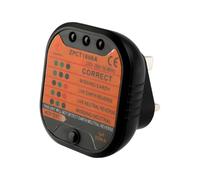 Lotsdonxia UK Socket Tester with LCD Display - 220-250V Mains Outlet Circuit Polarity Voltage & Wiring Detector
