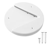Lotsdonxia Under Cabinet Jar Opener for Weak Hands Heavy-Duty Stainless Steel, Effortless One Handed Operation for Jars Bottles Easy Install with Screws & Adhesive, Ideal for Seniors Arthritis (White)