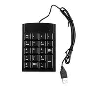 Lotsdonxia USB 19-Key Numeric Keypad, Portable Slim Number Pad for Laptop & PC - Plug and Play Mini Keyboard with Anti-Slip Base, Compatible with Most Systems