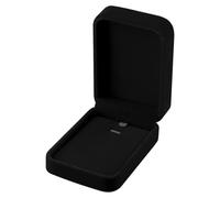 Lotsdonxia Velvet Necklace Box - Jewellery Storage Case for Pendants & Necklaces Box for Weddings, Birthdays, Engagements & Special Occasions (Black)