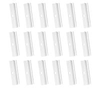 Lotsdonxia Vertical Blind Hangers, 89 mm Slat Clips for Repair White 20Pack | Replacement top hangers, sturdy plastic, slide-in installation, for 89mm louvre slats, window blind repair accessories