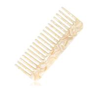 Lotsdonxia Wide Tooth Large Hair Detangling Comb - No-Handle Styling Comb for Long Thick Curl Wavy Wet Hair (Yellow)
