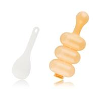 Lotsdonxia Yellow Rice Ball Mold Set with Mini Rice Scoop, PP Plastic Sushi DIY Tool for Home & On-The-Go Kitchen Fun