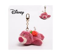 (Lotso Huggin Bear) Huggin Lotso Stitch Bear Pooh Plush Doll Pendant Cartoon Toy Keychain