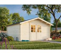 Lotta L (4x4m | 13.9m2 | 34mm) Traditional Square Garden Log Cabin
